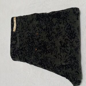 Anthropologie Pilcro and the Letterpress Serif Green & Black Corduroy Pants